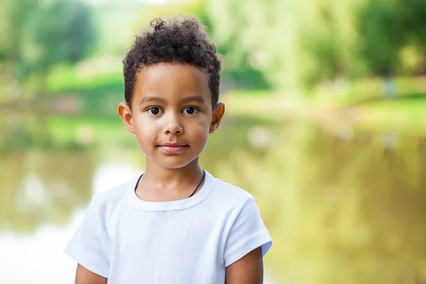 Porträt Eines Jungen Schönen Afrikanischen Jungen — Stockfoto