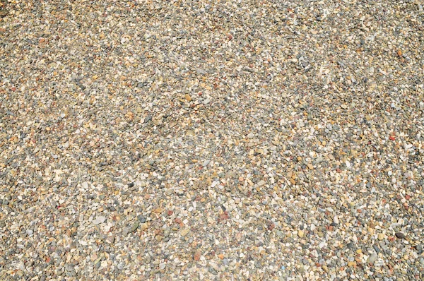 Вид Зверху Барвисті Камінці Пляжному Фоні — стокове фото