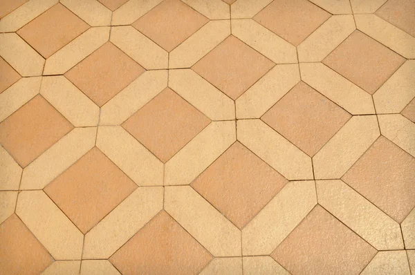 Beige Ceramic Tiles Floor Background — Stock Photo, Image