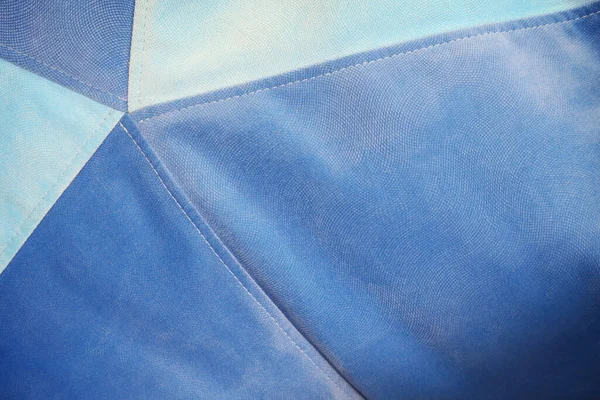Beyaz Mavi Kumaş Dikişli Arka Plan — Stok fotoğraf