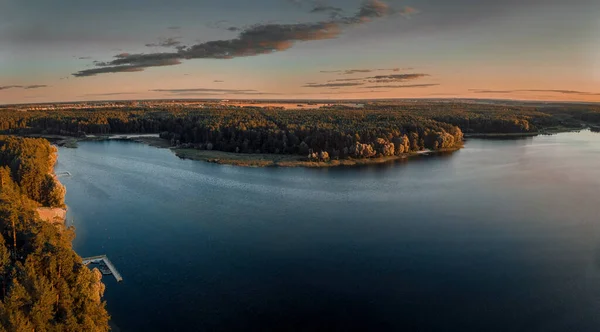 Yaz Akşamının Güzel Gölü Ulusal Park Mari Rusya — Stok fotoğraf
