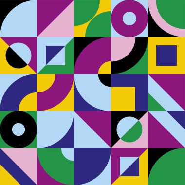 Soyut geometrik poster