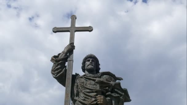 Monumento al Príncipe Vladimir timelapse — Vídeo de stock