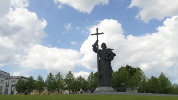 Monumento al Príncipe Vladimir timelapse — Vídeo de stock