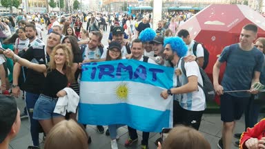 Arjantinli eğlenceler streen üzerinde