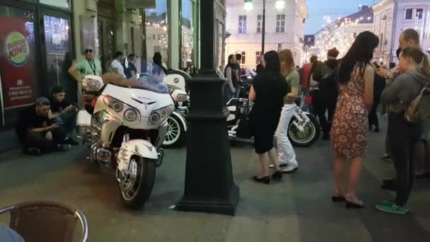 Motor Bike lights — Stock Video