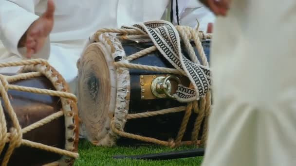 Close-up van de Drummers — Stockvideo