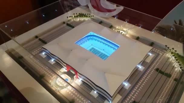 Modelo do estádio Al Bayt — Vídeo de Stock