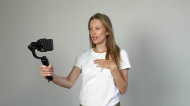 Fasion vardır blogger olun video blog, vlog, dijital kamera ile