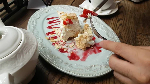 Pastel de merengue casero — Foto de Stock
