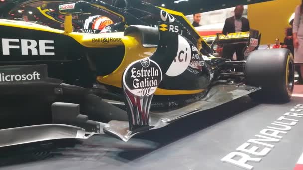 Renault f1 rs 18 araba göster — Stok video