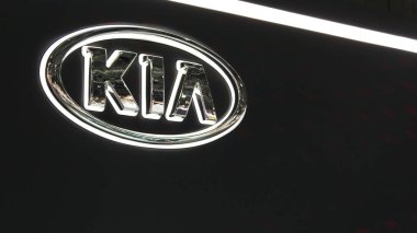 Close-up KIA logo clipart