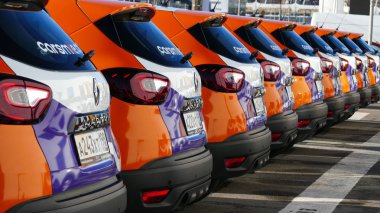 Modern araba otomobiller paylaşımı Grup