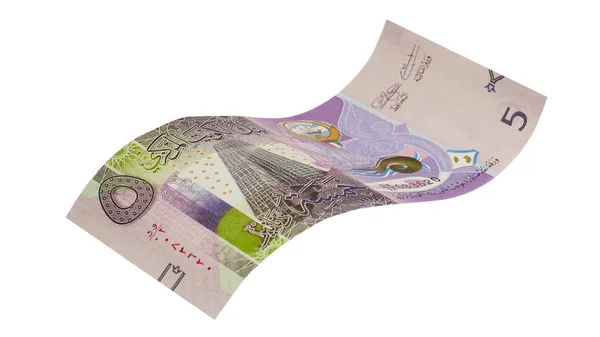 科威特5第纳尔钞票. — 图库照片