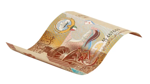 Kuvajtský Dinár bankovky čtvrtletí. — Stock fotografie