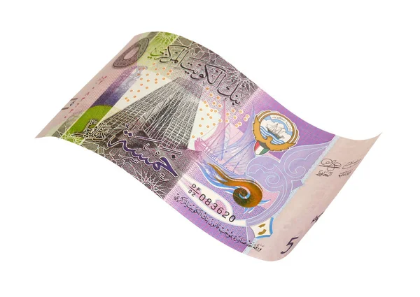 Кувейтський динар 5 банкнот. — стокове фото