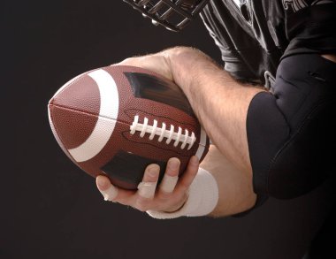 Amerikan Futbol oyuncu portre kadar kapatın