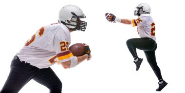 Sakallı Amerikalı futbolcu.