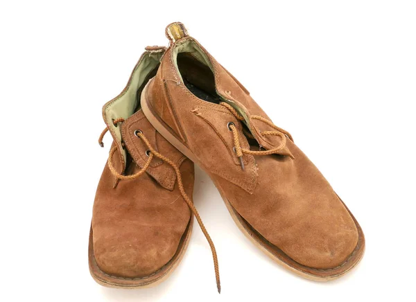 Παλιές κίτρινες μπότες απομονωμένη — Φωτογραφία Αρχείου