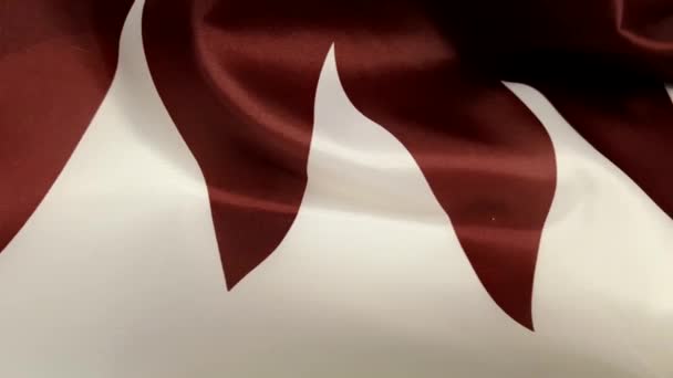 Bandera de Qatar — Vídeo de stock