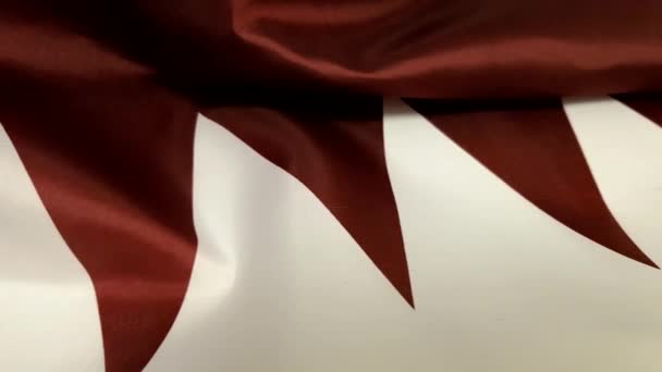 Bandera de Qatar — Vídeos de Stock