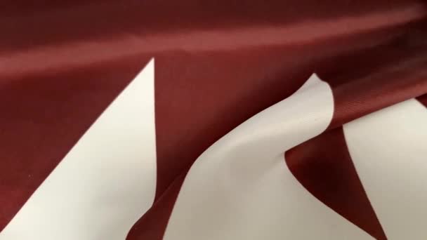 Vlag van qatar — Stockvideo