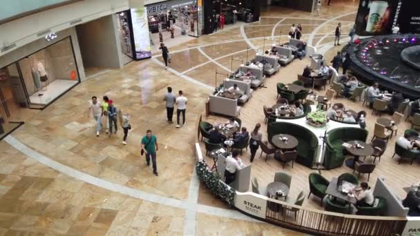 Сучасний міський торговельний центр afimall — стокове відео