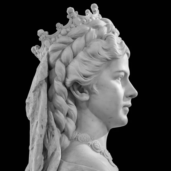 Escultura de la emperatriz Isabel de Austria y la reina de Hungría — Foto de Stock