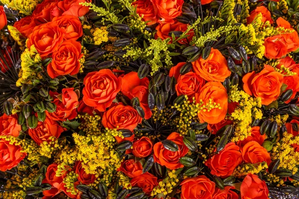 Fundo de flores bonitas para a cena do casamento — Fotografia de Stock