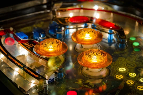 Budapešť Maďarsko Března 2018 Pinballové Muzeum Pinball Stůl Zblízka Pohled — Stock fotografie