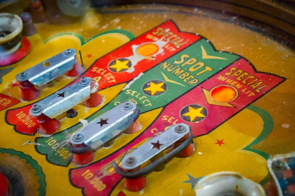 Budapest Hongrie Mars 2018 Musée Flipper Table Flipper Vue Rapprochée — Photo