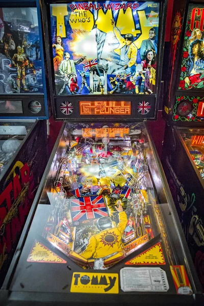 Budapest Hongarije Maart 2018 Pinball Museum Pinball Tafel Close Uitzicht — Stockfoto