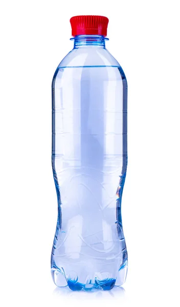 Close Plastic Bottle White Background — Stock Photo, Image