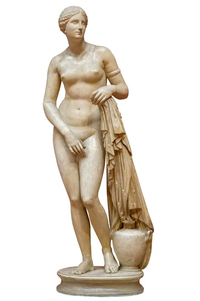 Ancient marble statue of Venus isolated on white — Stock Photo, Image