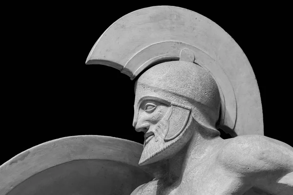 Statua romana di guerriero in casco — Foto Stock