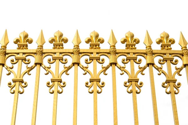 Portas douradas isoladas para o castelo de Versalhes. França — Fotografia de Stock