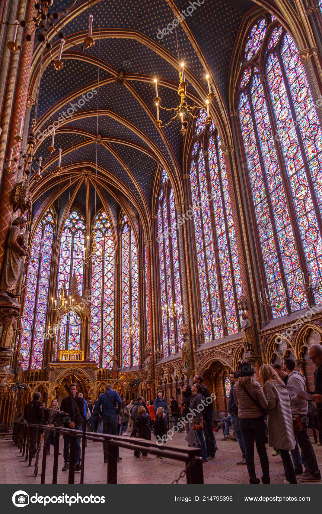 Paris France 1 April 2017 Interiors Of The Sainte