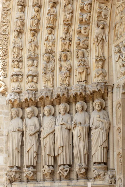 Paris, França, 27 de março de 2017: detalhe arquitetônico da igreja Notre Dame de Nice, França — Fotografia de Stock