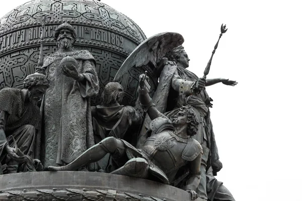 Veliky Novgorod, Rusya 05 Mayıs 2017: Rusya'nın Rusya Milenyumun 1000 yıl anıt. Veliky Novgorod, Rusya Federasyonu — Stok fotoğraf