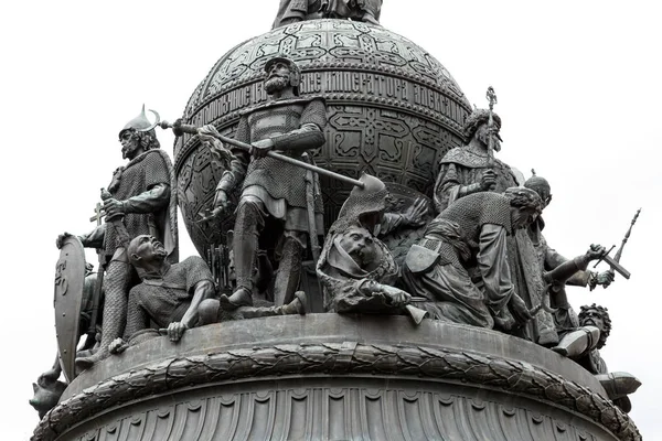 Veliky Novgorod, Rússia 05 de maio de 2017: Monumento aos Mil Anos da Rússia Milênio da Rússia. Veliky Novgorod, Rússia — Fotografia de Stock