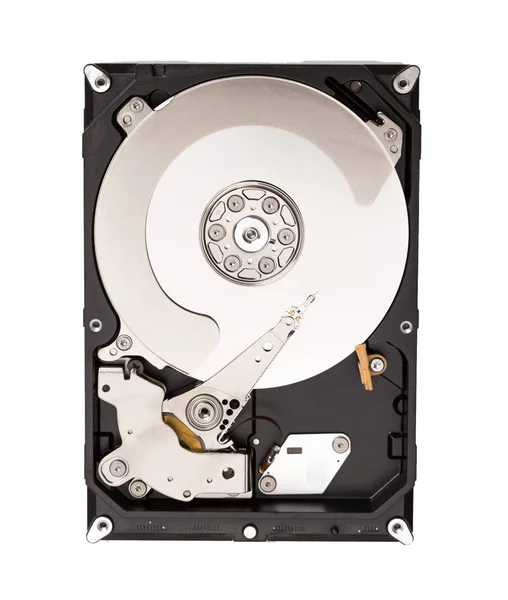 Open harddisk on desk. — Stock Photo, Image