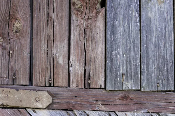 Plank verweerde houten achtergrond — Stockfoto