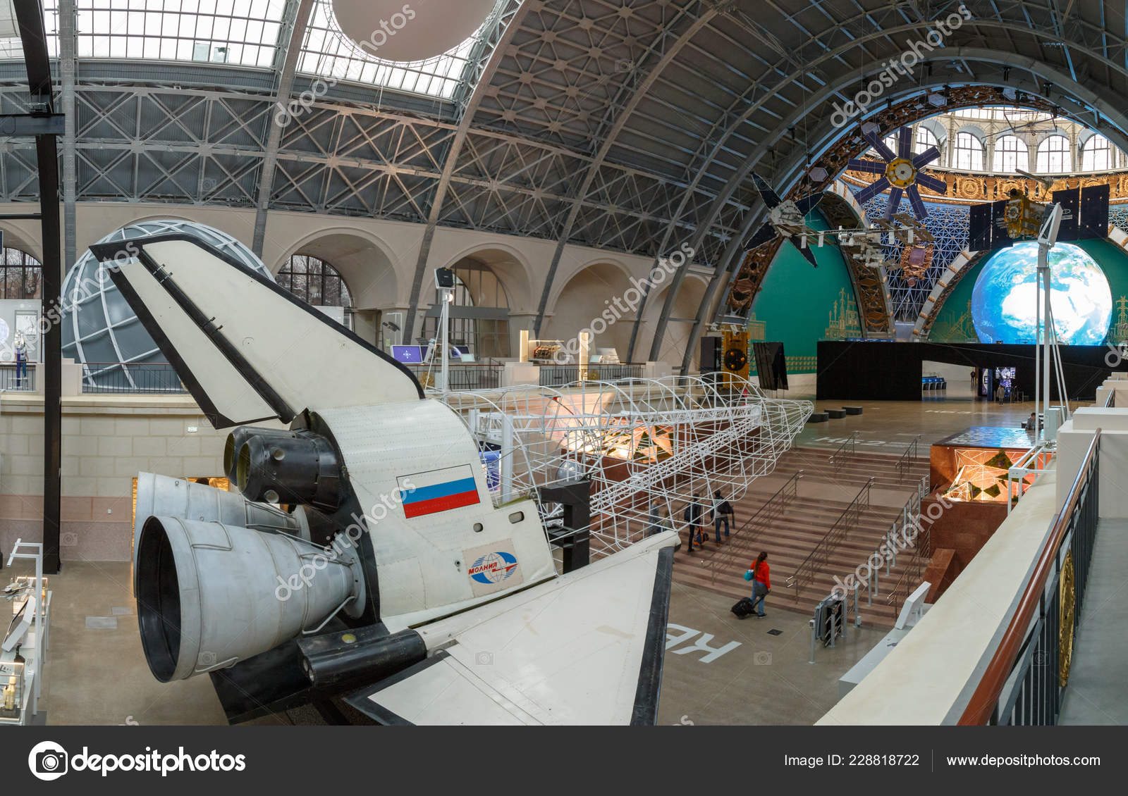 Moscow Russia November 2018 Interior Space Pavilion Vdnh