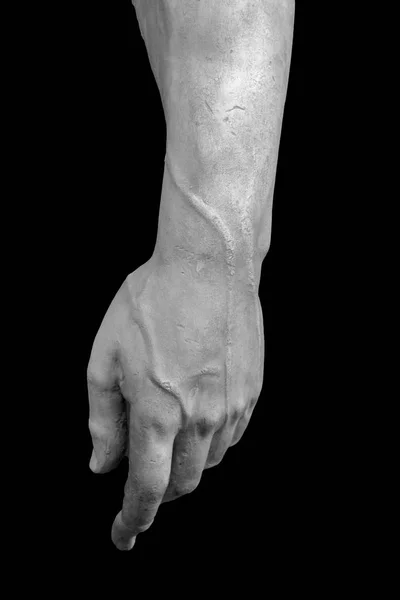 Emberi kéz Stone-szobor részlete — Stock Fotó