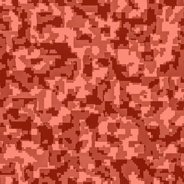 Living Coral color of the Year 2019. Military army camouflage fabric with coral in trendy color — Stock Photo, Image