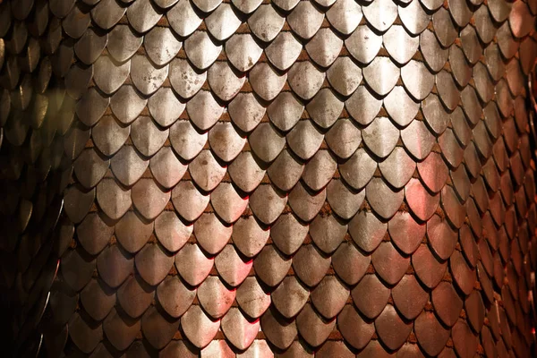 Kedja pansar element tillverkade av stål plattorna — Stockfoto