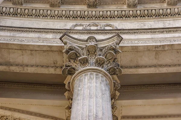 Vintage Old Justice Courthouse Column — Stock Photo, Image