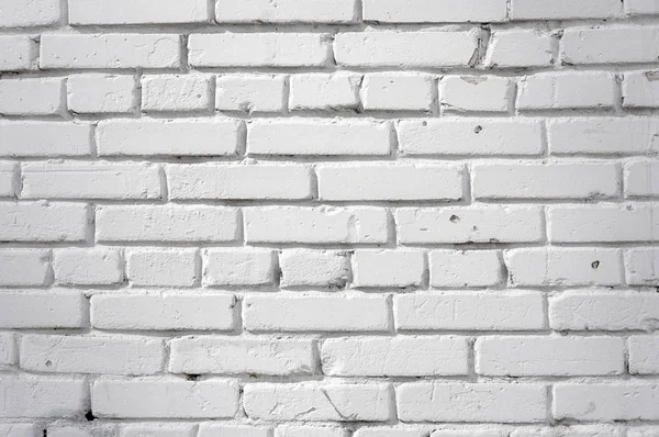 Moderna vita tegel vägg textur för bakgrunden. Vitt tegel vägg bakgrund i lantliga rum, — Stockfoto