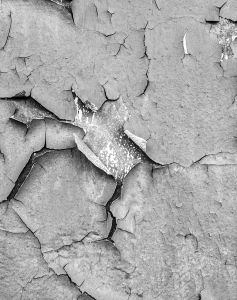 Vecchia vernice screpolata sul muro di cemento. Peeling vernice sulla struttura della parete. Modello di materiale grunge blu rustico — Foto Stock