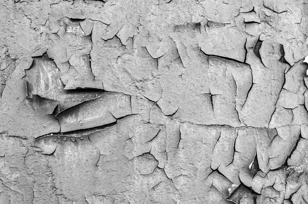 Vecchia vernice screpolata sul muro di cemento. Peeling vernice sulla struttura della parete. Modello di materiale grunge blu rustico — Foto Stock